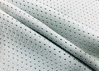 280GSM Stof van het elastische 72%-Polyester de Dikke Netwerk voor Kleur van de Schoenen de Lichte Munt