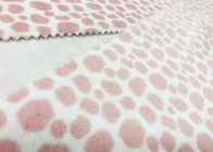 100% de Stof van de polyestervacht voor Druk 210GSM van de Huis de Textiel Roze Luipaard