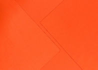 240GSM zachte 100%-Polyesterdwr Stof voor Toebehoren Fluorescente Sinaasappel