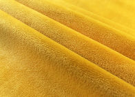 220GSM zachte Micro- Polyesterstof/Amber Gele Fluweelstof voor Speelgoedtoebehoren