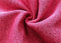 De lijn Geborstelde Gagt breit Stof voor de Roze 300GSM 100% Polyester van Truihoodie