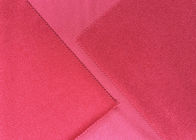 geborstelde het Nylon van 240GSM 100% breit Stof voor Stuk speelgoed Makend Gekkere Rode Kleur