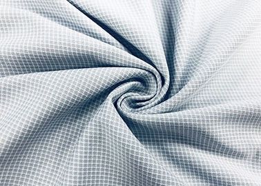 Van de het Overhemdsstof van de 100 Percentenpolyester de de Gingangafwijking breide Grijze Controles 130GSM