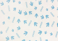92 percenten Polyester Super Zacht van 8 Percentenspandex voor Baby Blauwe Voetafdrukken 260GSM