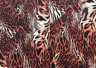 De Stof van het de Polyesterfluweel van 260GSM Velboa voor de Kleding Tiger Pattern van Dames 150cm Breedte