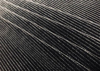 220GSM elastische 93%-Polyester Corduroy Stof voor de Zwarte van de Kledingsbank