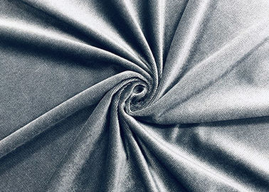 200GSM de Stof Ducth Van kationen van het polyesterfluweel voor Sofa Grey Twill Color
