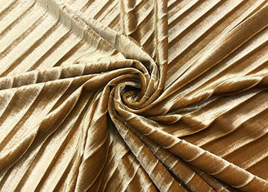 Van de de Polyesterplooi van 290GSM 93% Stof van de het Fluweelstoffering de Gouden voor Gouden de Rok van Dames