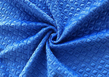 200GSM in reliëf gemaakt Fluweelstof/van de het Fluweelstoffering van de Bankpolyester de Stoffen Pruisisch Blauw