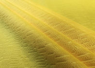 210GSM zachte het Patroon Micro- van 100% Polyester In reliëf gemaakte Gele Fluweelstof -